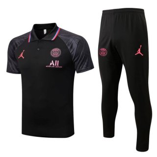 Polo PSG Set Completo 2022/23 Nero Grigio