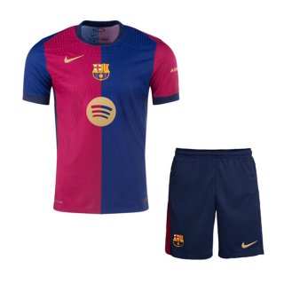 Maglia Barcellona Home Bambino 2024/25 Blu Rosso