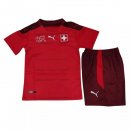 Maglia Svizzera Home Bambino 2021 Rosso