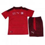 Maglia Svizzera Home Bambino 2021 Rosso