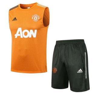 Maglia Manchester United Senza Maniche Set Completo 2022 Arancione