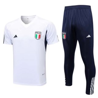 Maglia Italia Set Completo 2023/24 Bianco Blu