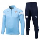 Felpa Allenamento Manchester City 2022/23 Blu