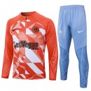 Felpa Allenamento Inter Milan 24/25 Arancione Bianco 3