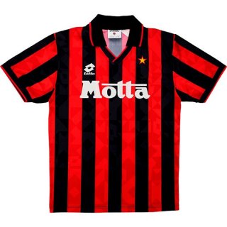 Thailandia Maglia AC Milan Home Retro 1993 1994 Nero Rosso