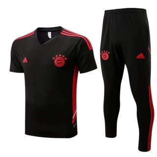 Maglia Bayern Monaco Set Completo 2022/23 Nero Rosso