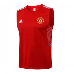 Maglia Manchester United Senza Maniche 2022 Rosso Nero