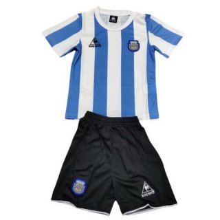 Maglia Argentina Home Bambino 1986 Blu Bianco