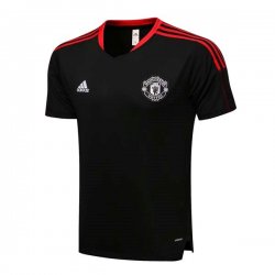 Maglia Formazione Manchester United Set Completo 2022 Nero Rosso