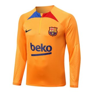 Felpa Allenamento Barcellona Top 2023 Arancione 2