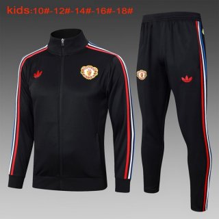 Bambino Giacca Manchester United 24/25 Nero Rosso