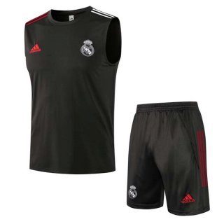 Maglia Real Madrid Senza Maniche Set Completo 2022 Nero