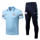 Polo Manchester City Set Completo 2022/23 Blu