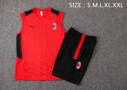 Maglia AC Milan Senza Maniche 2022 Rosso Nero