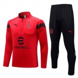 Felpa Allenamento AC Milan 2023/24 Rosso