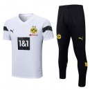 Maglia Borussia Dortmund Set Completo 2023/24 Bianco Nero