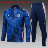 Bambino Felpa Allenamento Real Madrid 24/25 Blu 3