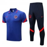 Polo Atletico Madrid Set Completo 2022/23 Blu 1