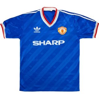 Thailandia Maglia Manchester United Terza Retro 1986 1988 Blu