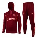 Felpa Cappuccio Manchester United 2024 Rosso 2