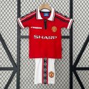 Maglia Manchester United Home Retro Bambino 1998 1999