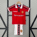 Maglia Manchester United Home Retro Bambino 1998 1999