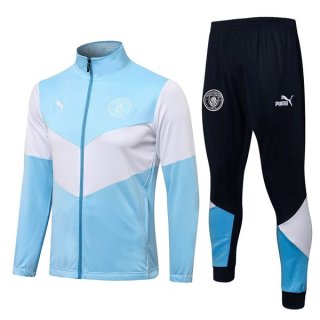 Giacca Manchester City 2022 Blu Bianco