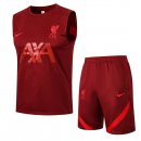 Maglia Liverpool Senza Maniche Set Completo 2022 Rosso