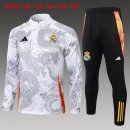 Bambino Felpa Allenamento Real Madrid 24/25 Grigio 3