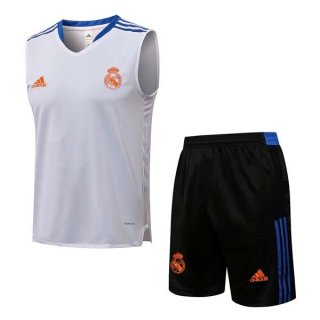 Maglia Real Madrid Senza Maniche 2022 Bianco Nero