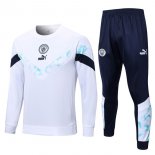 Felpa Manchester City 2022/23 Bianco Blu