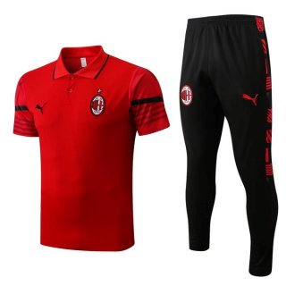 Polo AC Milan Set Completo 2022/23 Rosso