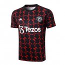 Maglia Formazione Manchester United 24/25 Nero Rosso