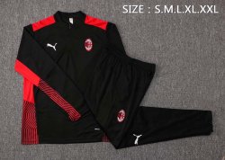 Felpa Allenamento AC Milan 2022 Nero Rosso