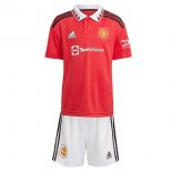 Maglia Manchester United Home Bambino 2022/23