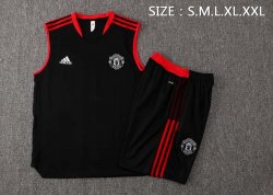 Maglia Manchester United Senza Maniche 2022 Nero 1