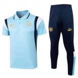 Polo Manchester City Set Completo 2024/25 Blu