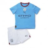 Maglia Manchester City Home Bambino 2022/23