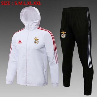 Giacca a vento Benfica Set Completo 2022 Bianco Nero