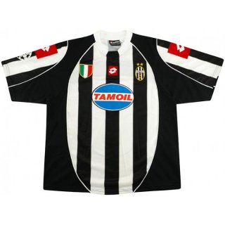 Thailandia Maglia Juventus Home Retro 2002 2003 Nero Bianco