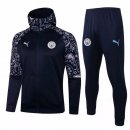 Giacca Cappuccio Manchester City 2021/22 Blu Navy