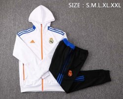 Giacca Cappuccio Real Madrid 2022 Bianco