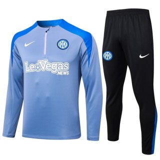 Felpa Allenamento Inter Milan 24/25 Grigio Blu 3