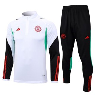 Felpa Manchester United 2024 Bianco Rosso