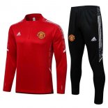 Felpa Allenamento Manchester United 2022 Rosso