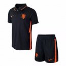 Maglia Paesi Bassi Away Bambino 2020 Nero