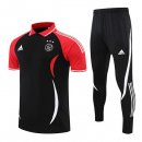 Polo Ajax Set Completo 2022/23 Nero Rosso