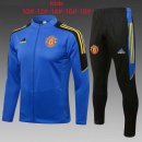 Bambino Giacca Manchester United 2022 Blu Nero