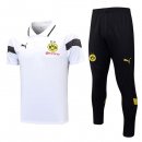 Polo Borussia Dortmund Set Completo 2023/24 Bianco Nero