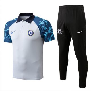 Polo Chelsea Set Completo 2022/23 Bianco